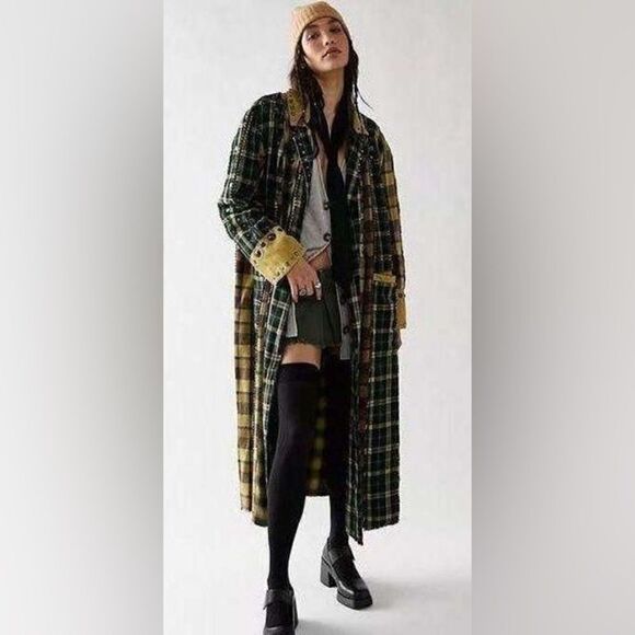 Free People Rodeo Plaid Duster Jacket - Picture 1 of 8
